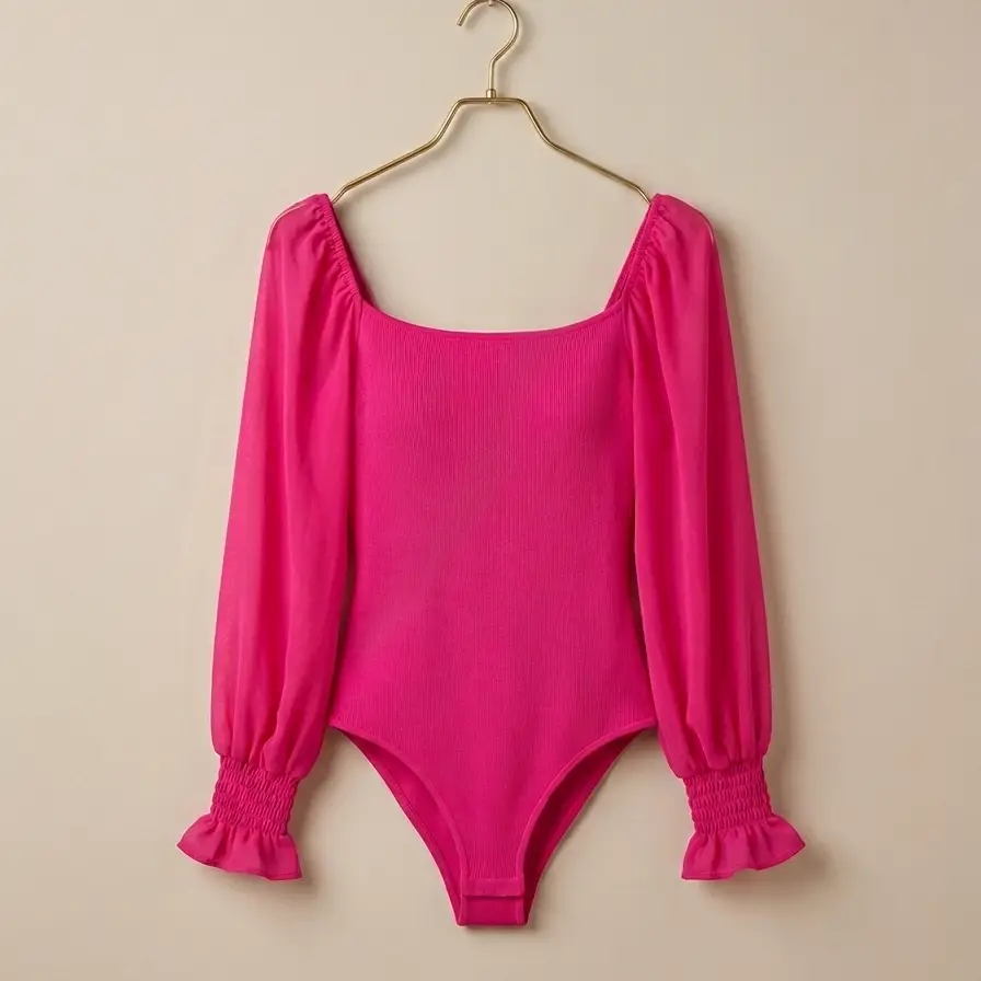 Body Fuchsia de Gala: Elegancia y Estilo Romántico talla S's photo #1