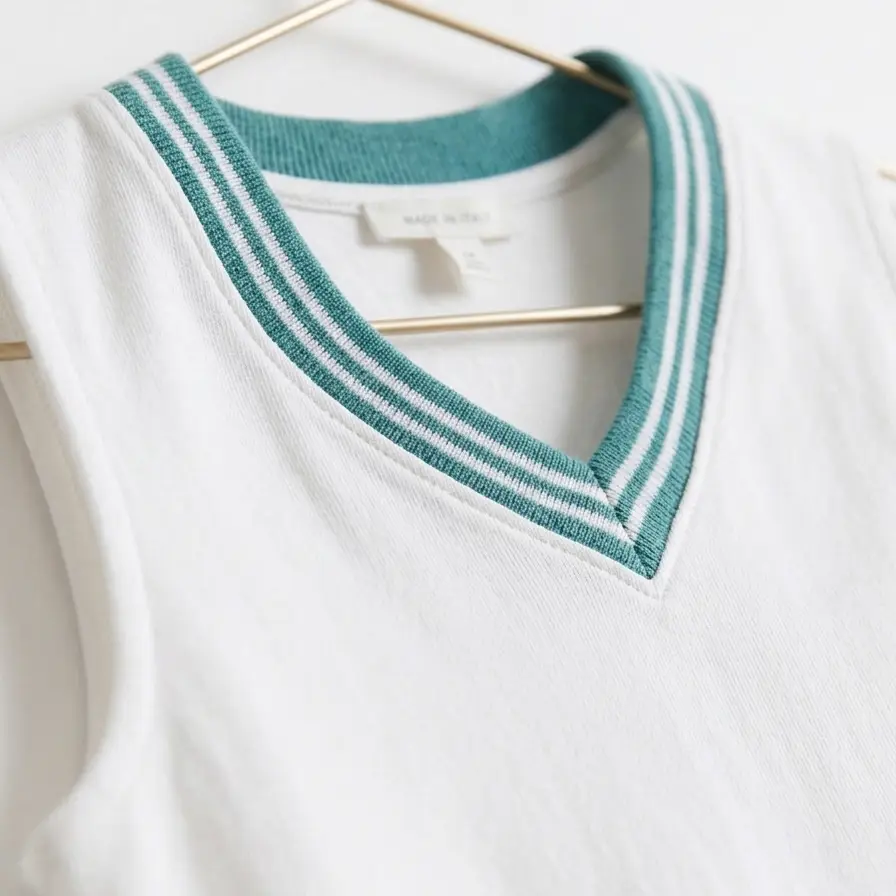 Vestido Sport-Chic "Match Point" – Blanco Minimalista Talla M's photo #1