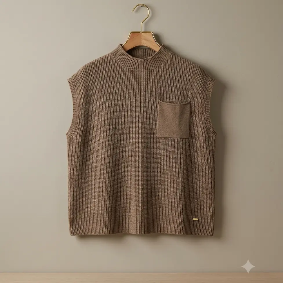 Chaleco de Punto "FASHION" – Estilo Minimalista y Confort Versátil Talla M/L's photo #1