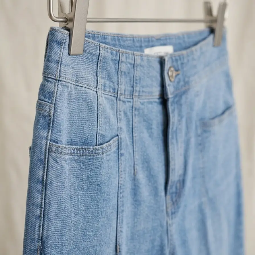 Vaqueros Flare de Tiro Alto con Detalle de Costuras CATO EST. 1946 Denim Talla 14's photo #1
