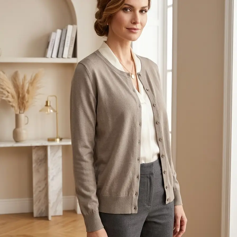 Cárdigan Clásico GRACE KARIN - Elegancia Versátil Talla XL's photo #1