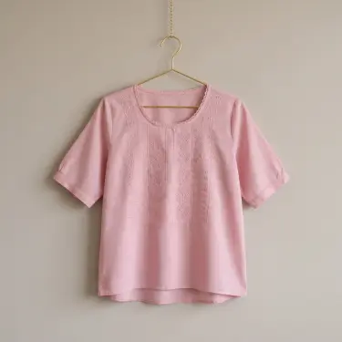 Blusa Casual – Rosa Malva Suave  Talla M's photo #1