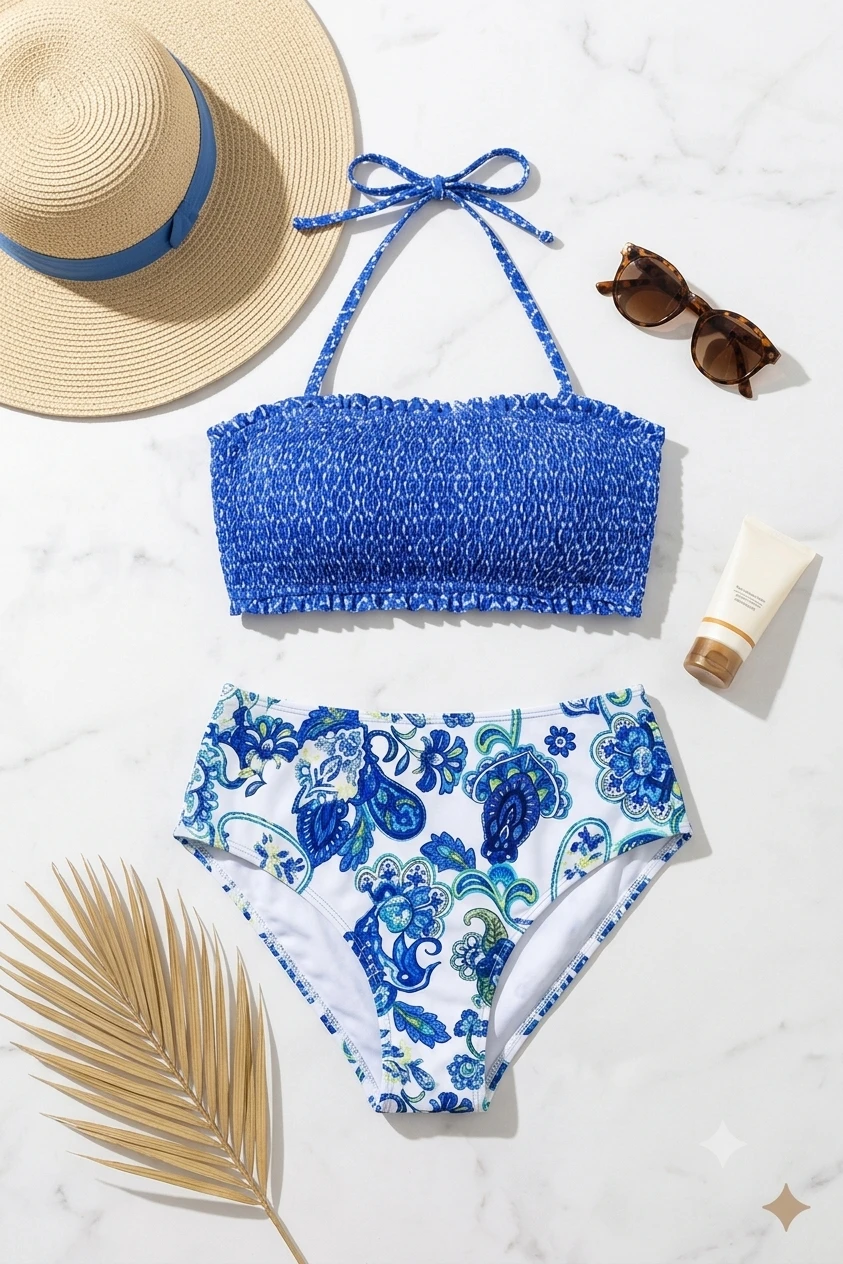 🌊 Bikini "Mediterranean Dream" - Talla M's foto | Luni Shop |  BizneCubano