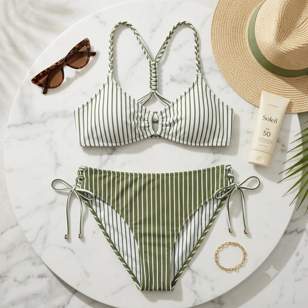 Bikini reversible de dos piezas: Estilo fresco y versátil para el verano's foto | Luni Shop |  BizneCubano
