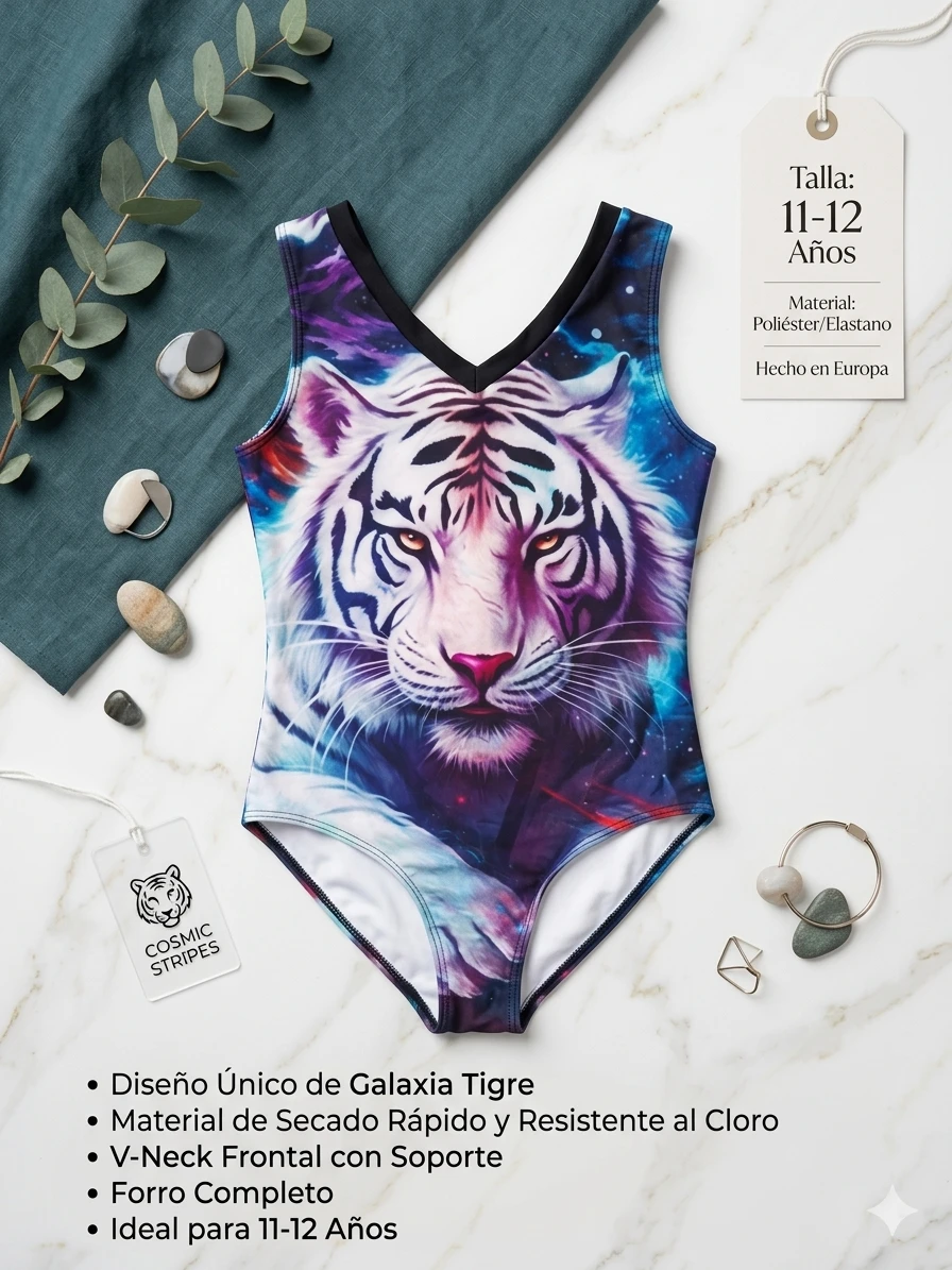 Bañador "Tiger Galaxy" – Edición Especial Cosmic Stripes 11-12años's foto | Luni Shop |  BizneCubano