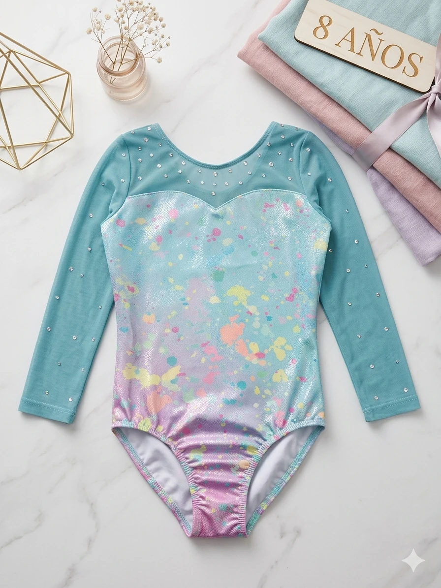 Maillot de Gimnasia Rítmica "Nebulosa Pastel" – Edición Especial 8años's foto | Luni Shop |  BizneCubano