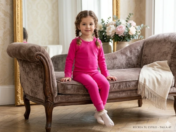 Pijama de Dos Piezas - Fucsia Vibrante RESINTA Talla 4Y's foto | Luni Shop |  BizneCubano