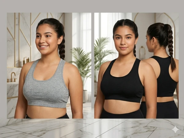 Top Deportivo Juvenil "Active Comfort" (Gris y Negro) Talla XL juvenil/ S Adulto's foto | Luni Shop |  BizneCubano