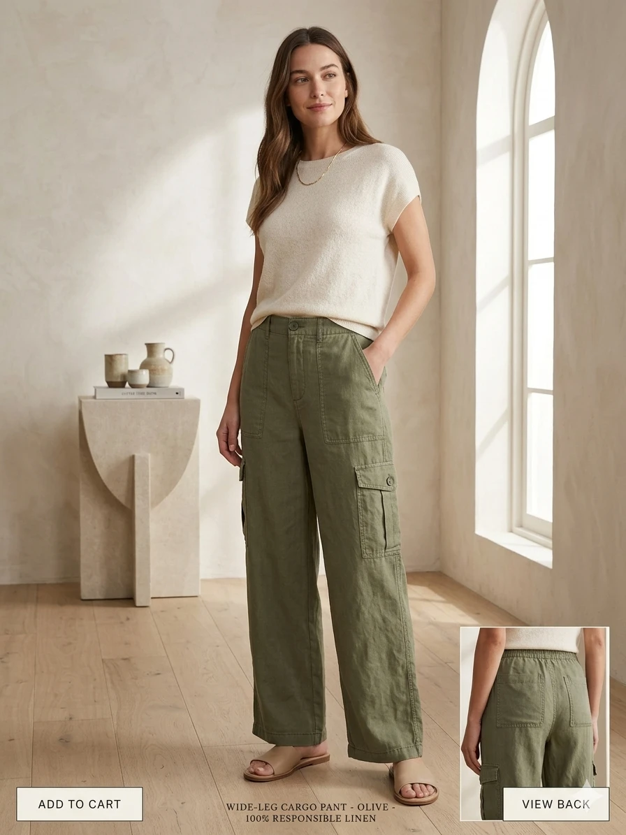 Pantalón Cargo de Pierna Ancha - Sanctuary XL's foto | Luni Shop |  BizneCubano