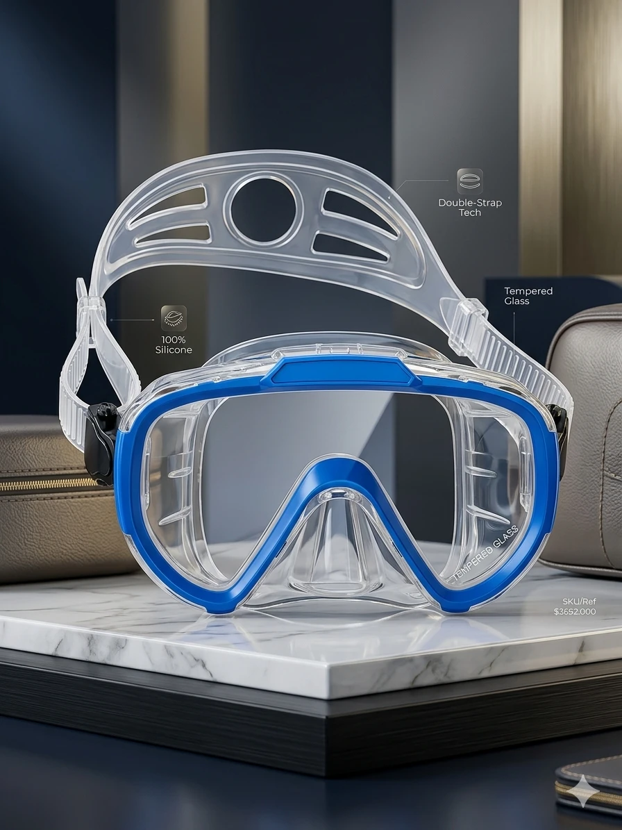 Máscara de Buceo Premium | Cristal Templado y Silicona 100%'s foto | Luni Shop |  BizneCubano